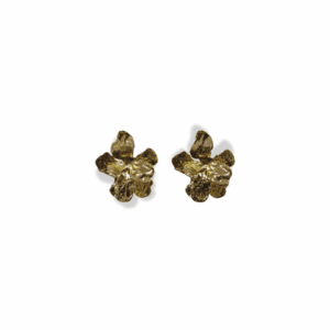 Aretes Rodio Flor de oro