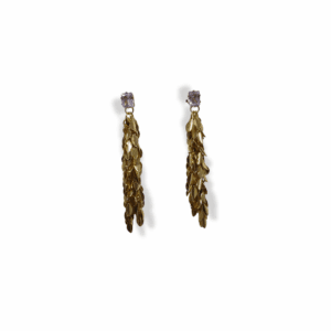 Aretes Rodio Lluvia de oro