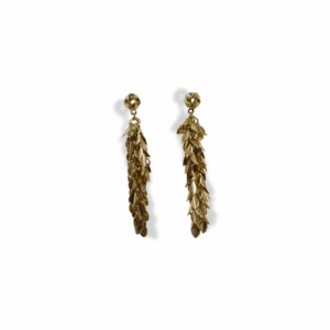 Aretes Rodio Luvia dorada