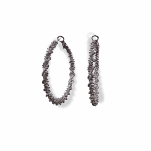 Aretes Rodio Aro puntuado