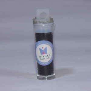 Miyuki delica 11-0 DB0310 jet black mate x10gr